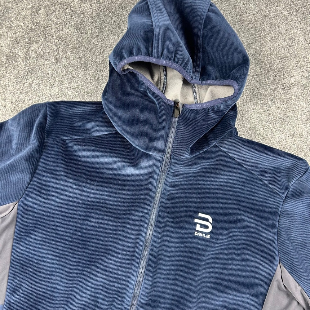Bjorn Daehlie Boulder Jacket Mens Large Blue Corduroy Hybrid Cross Country Ski
